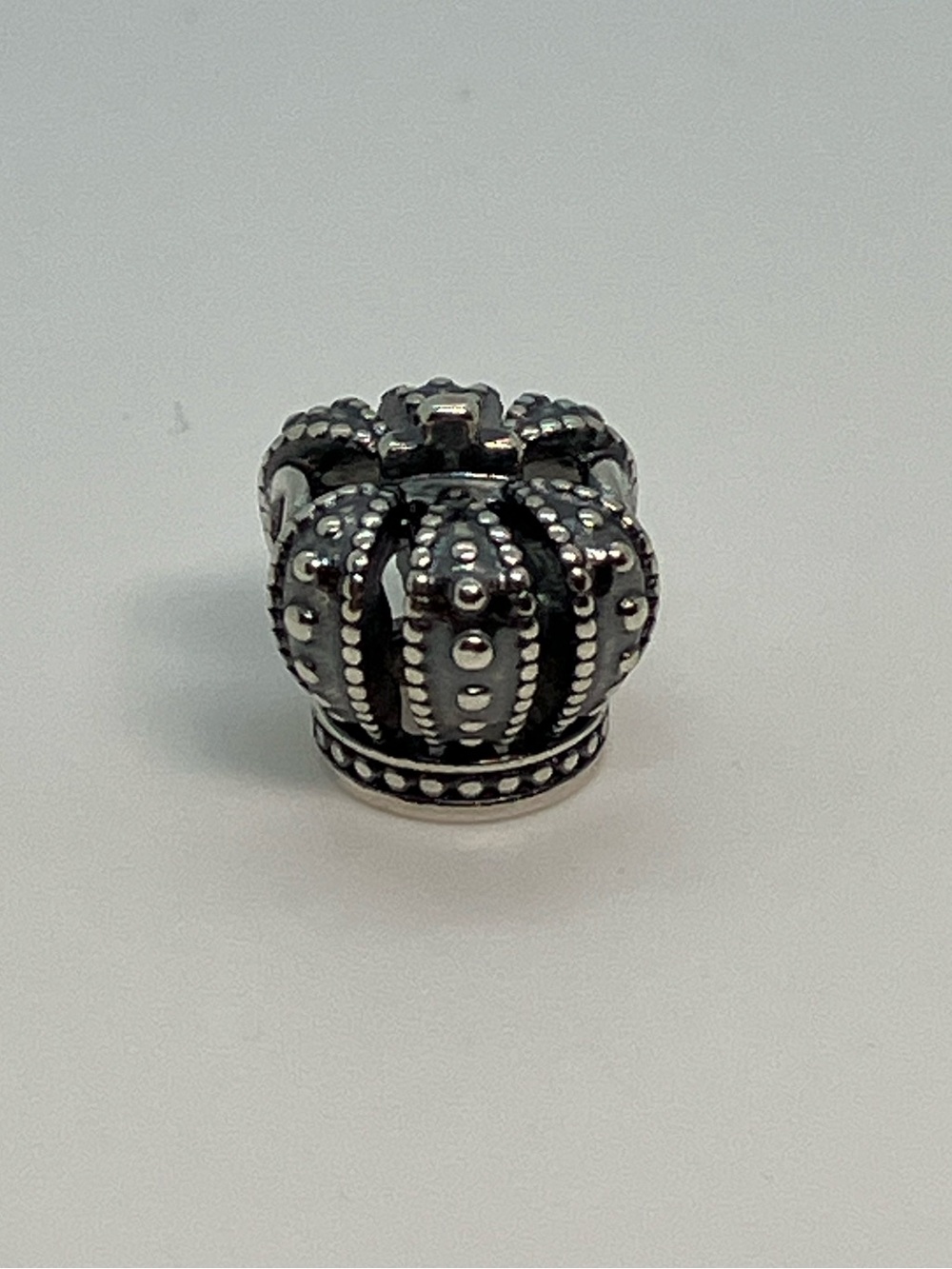 Pandora 925 ALE Royal Crown King Queen Charm Bead | Retired # 790930